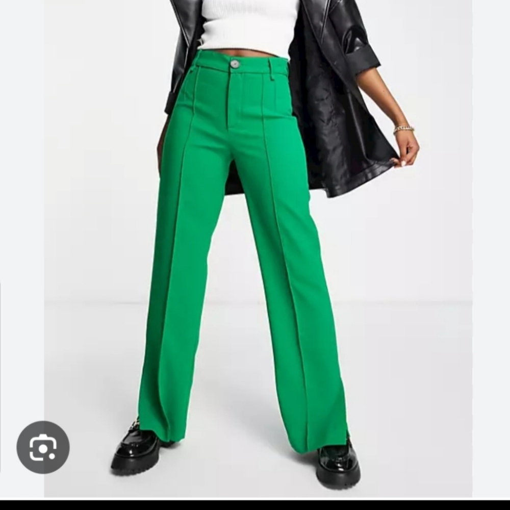 Women green pants